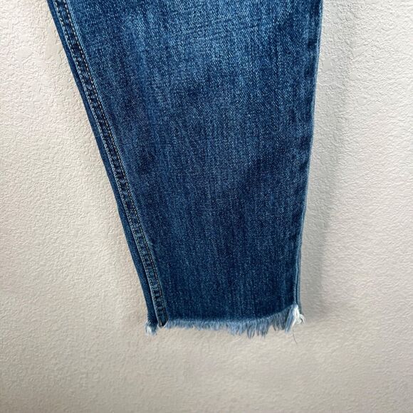 Current Elliott Womens 28 Blue‎ Denim Jeans Frayed Hem Capsule Crop - Picture 7 of 14